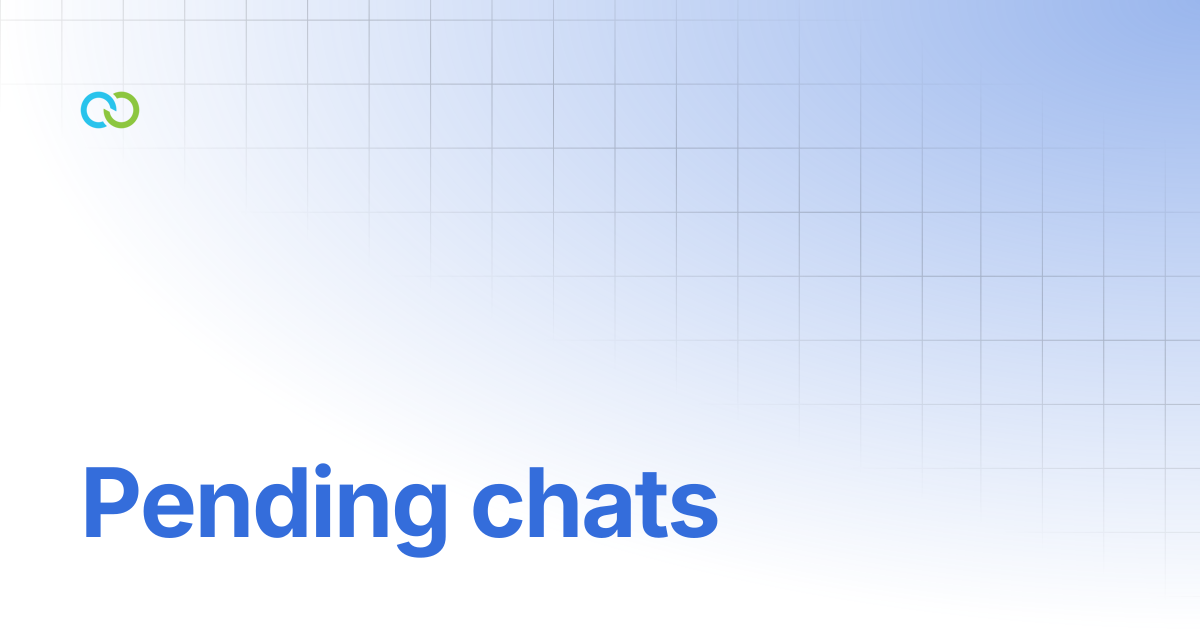 Pending chats | Chat Desk | Clickatell User Guides