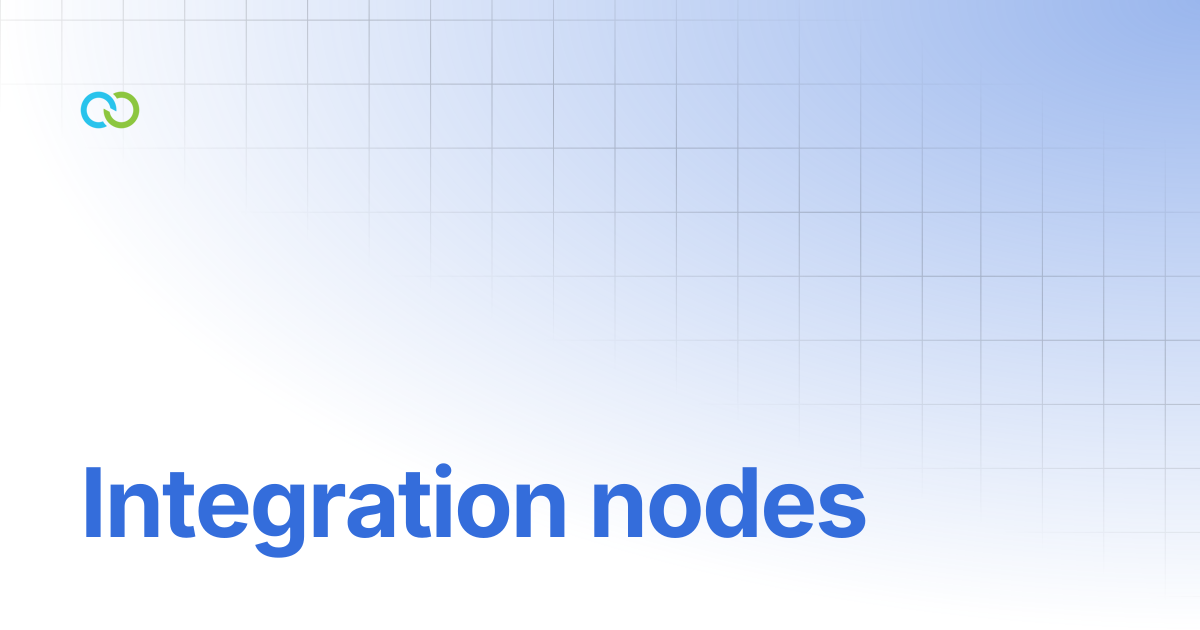 Integration nodes | Chat Flow | Clickatell User Guides
